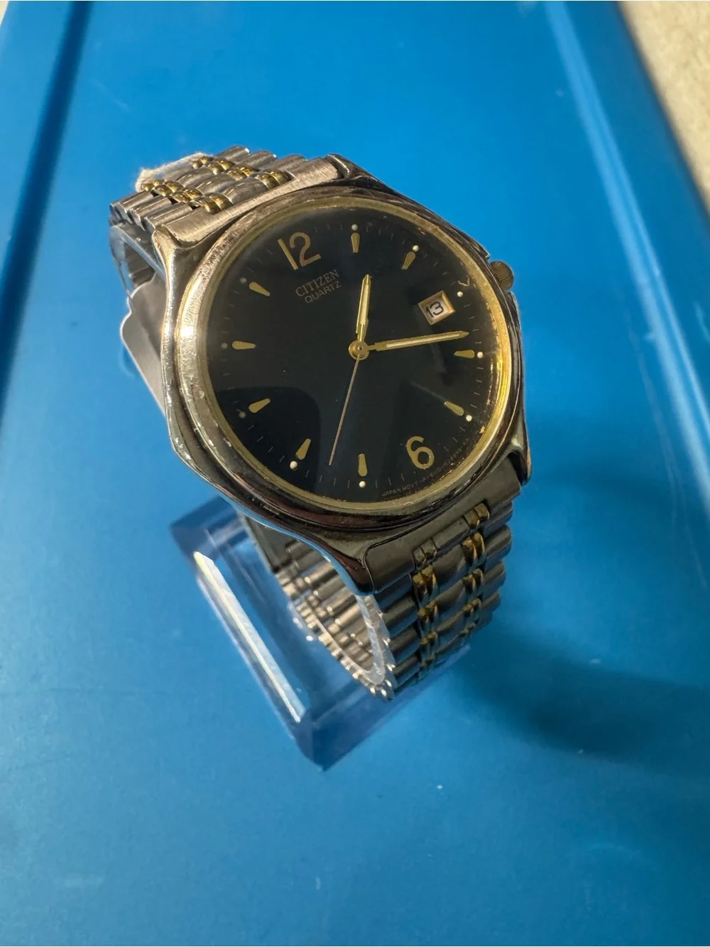 Citizen Two-Tone Blue Dial Gold Accents Watch